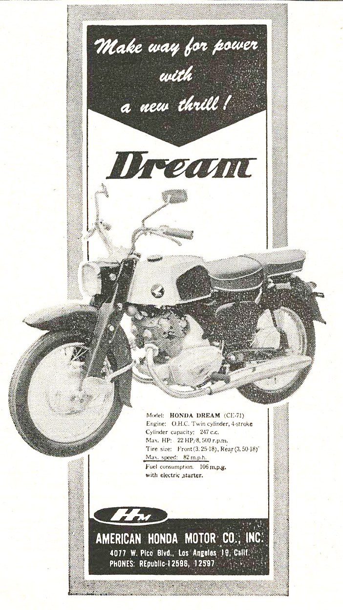 1960 Honda Motorcycle