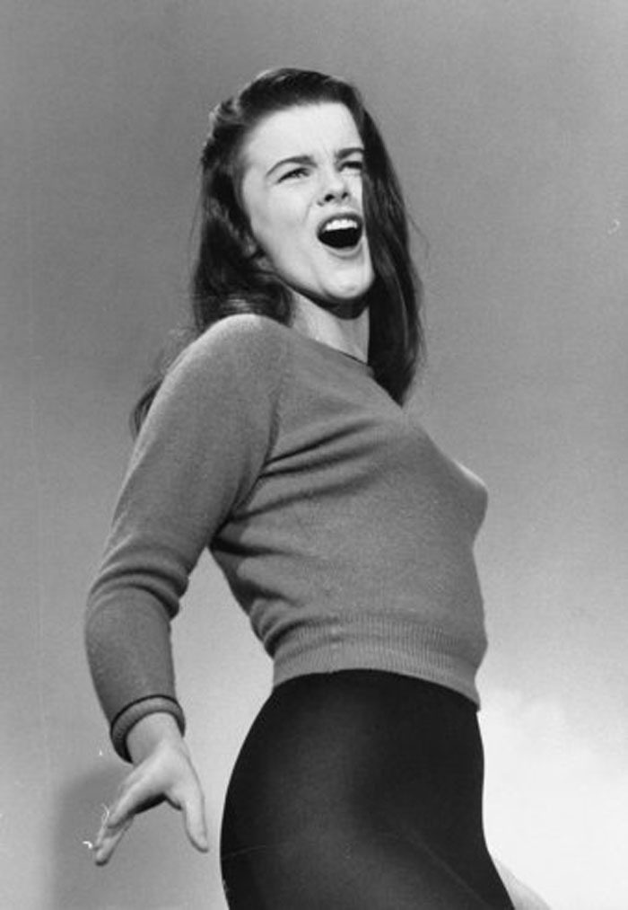 Nineteen year old Ann Margret belts out a tune during a screen test for the movie State Fair in 1961.