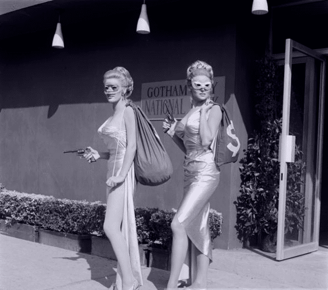June Wilkinson & Inga Neilsen on Batman, 1968