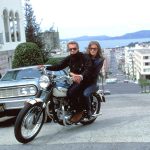 Steve McQueen, Jacqueline Bisset on location in San Francisco during production of Bullitt (1966)