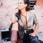1966 Claudia Cardinale on the set of the film “The Professionals”