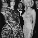 Maria Callas and Marilyn Monroe at the birthday party of John F. Kennedy, at Madison Square Garden, New York, on May 19, 1962.