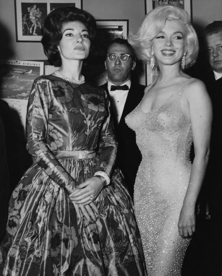 Maria Callas and Marilyn Monroe