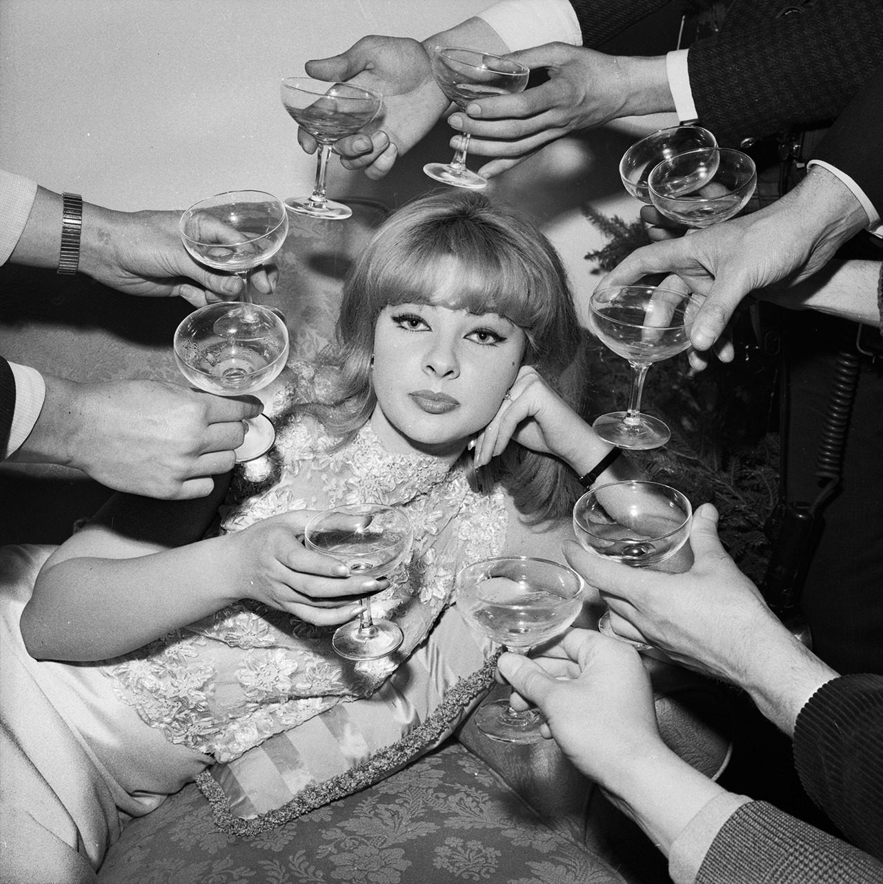 Mandy Rice-Davies, a Welsh showgirl and witness in the Profumo affair