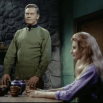 Jill Ireland and Frank Overton in Star Trek (1966)