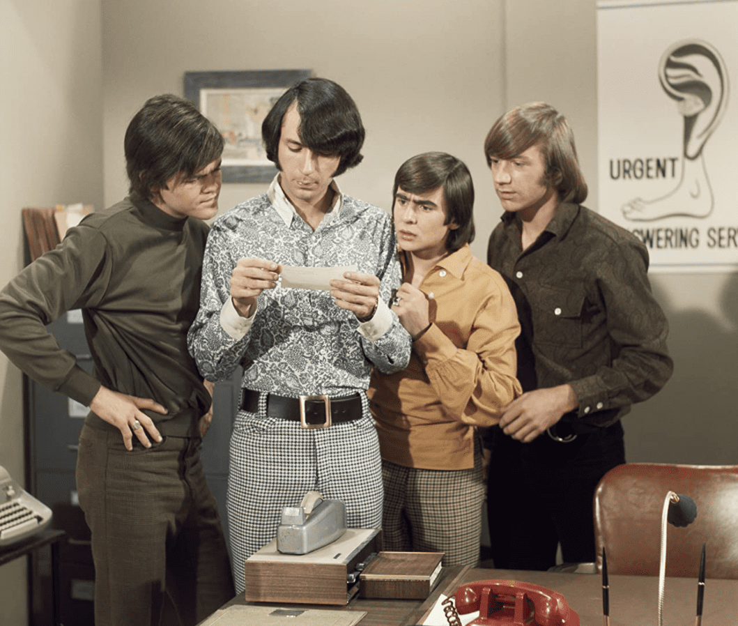 Micky Dolenz, Davy Jones, Michael Nesmith, Peter Tork, in The Monkees (1966)