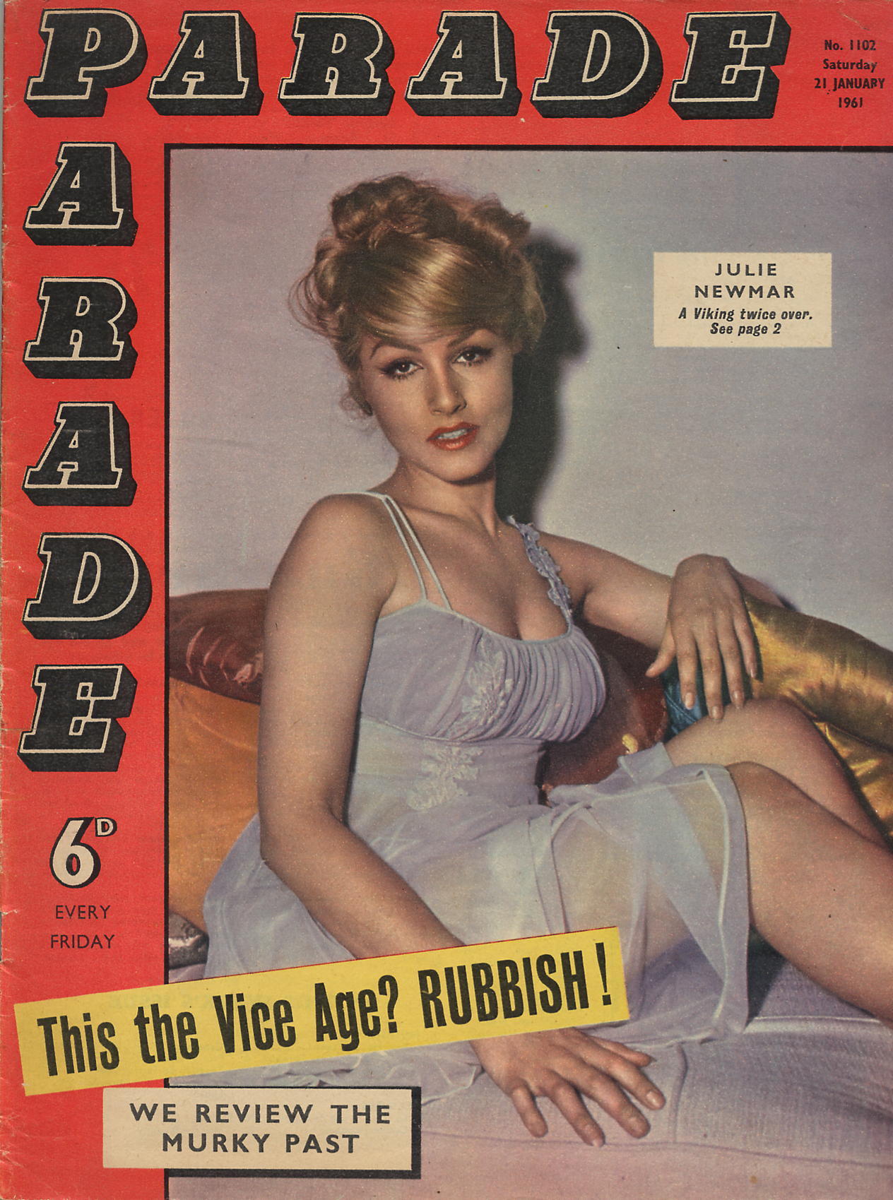 Julie Newmar on the 1961 Cover of Parade
