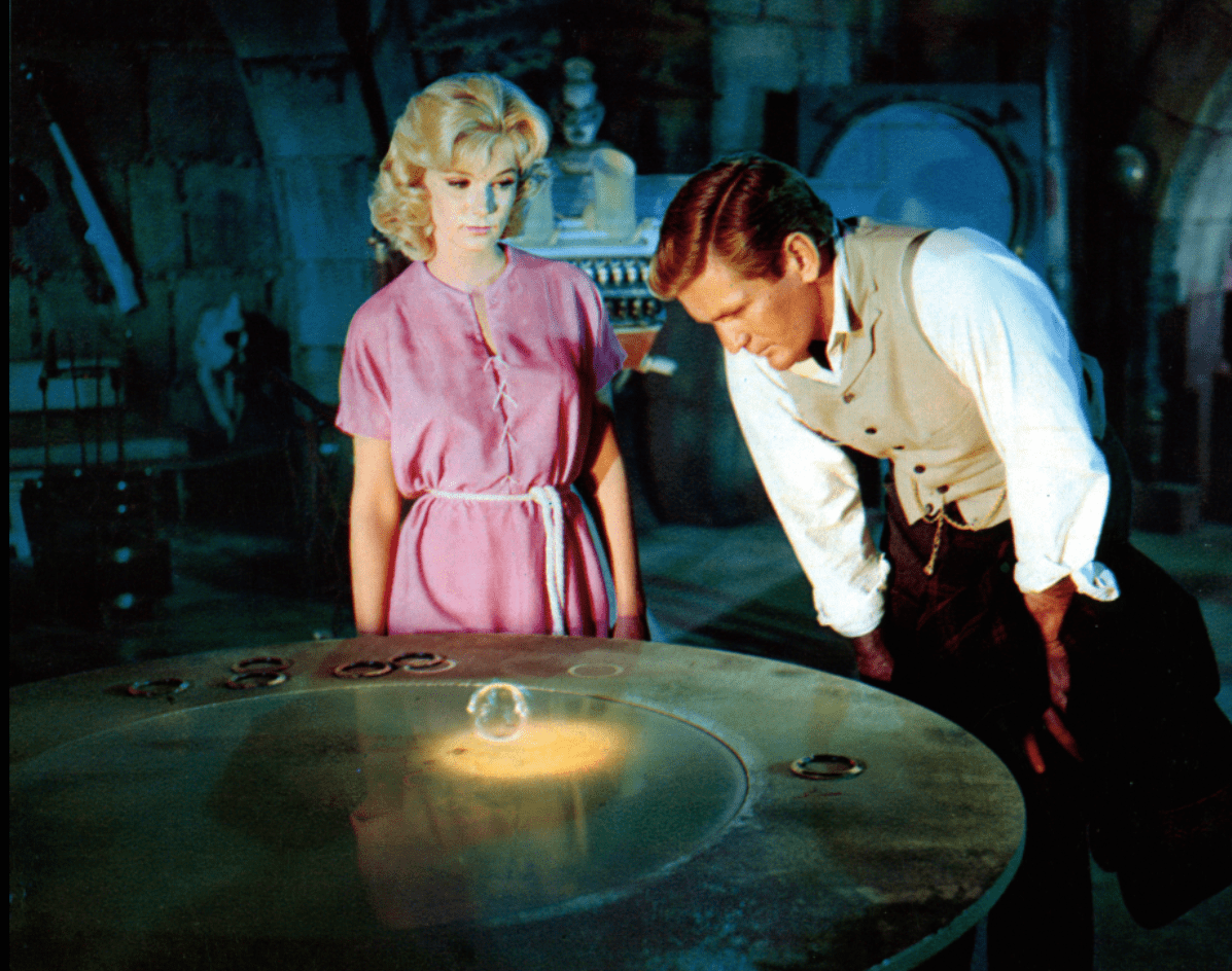 Rod Taylor and Yvette Mimieux in The Time Machine (1960)