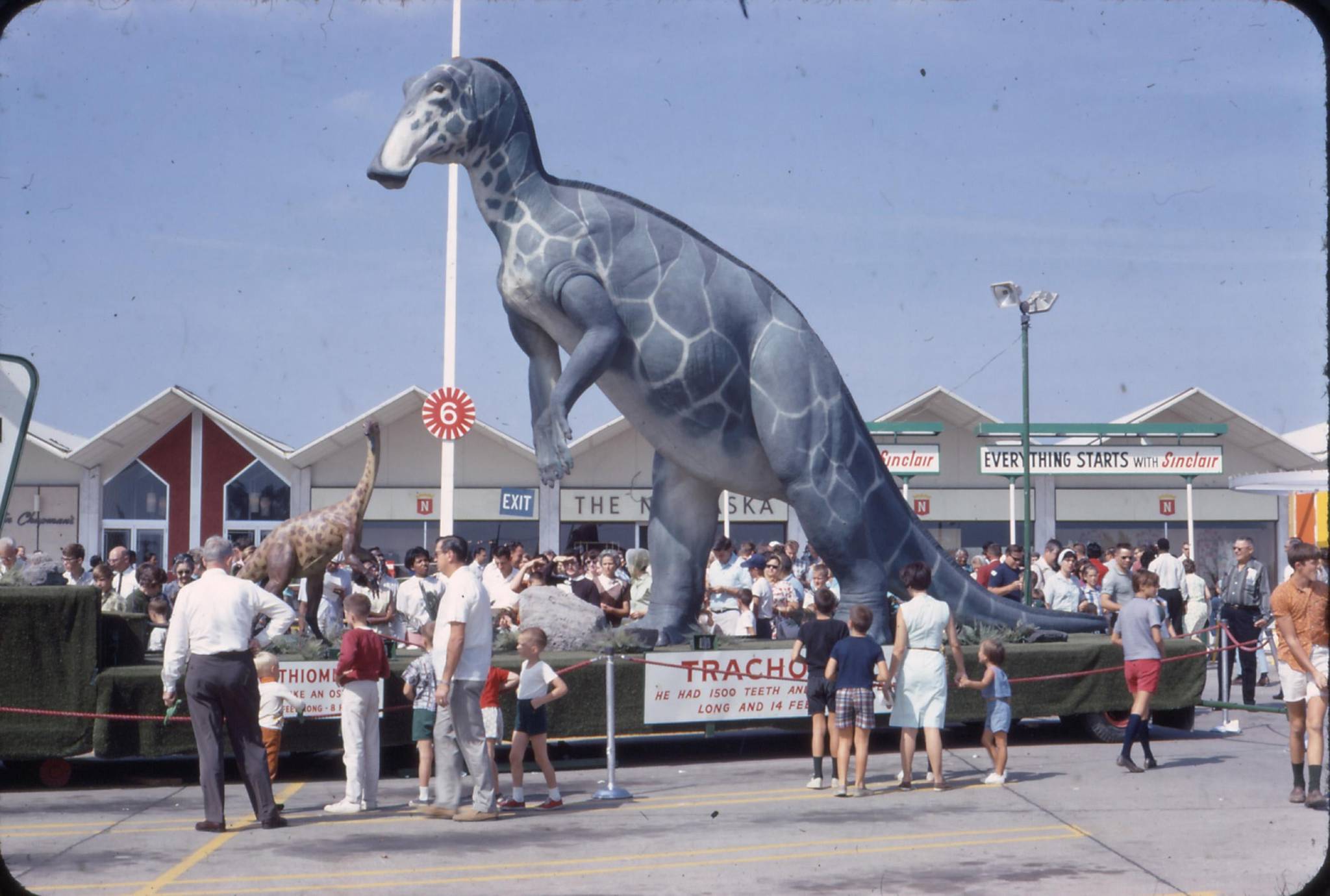 Sinclair Dinosaur Pavilion at the 1964 World’s Fair in Flushing, Queens