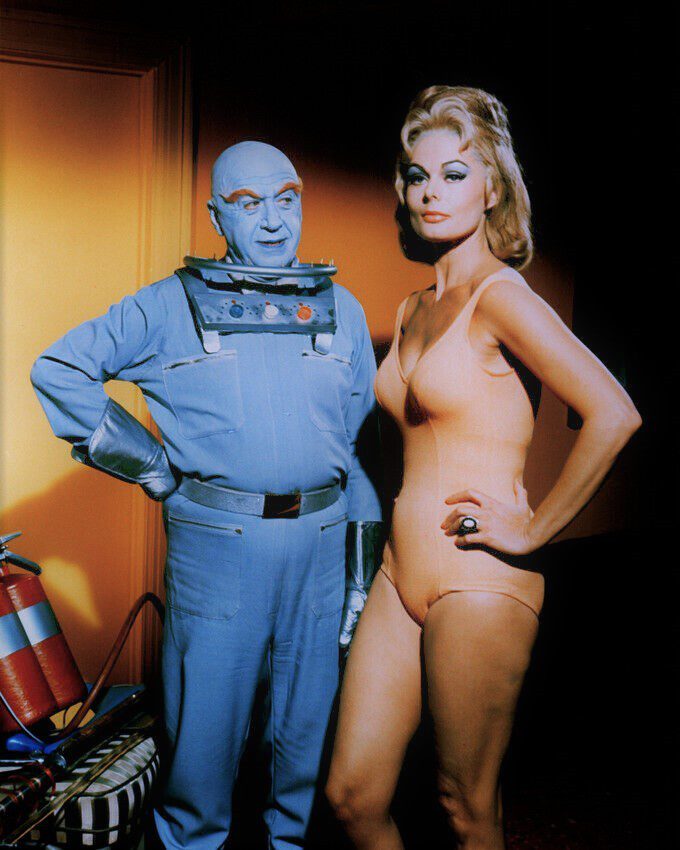 Otto Preminger as Mr. Freeze and Dee Hartford as Miss Iceland - Batman (1966)