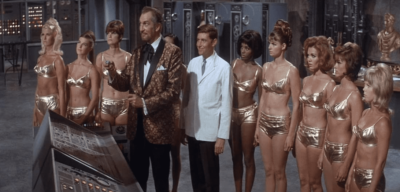 Vincent Price and Jack Mullaney in Dr. Goldfoot and the Bikini Machine (1965)