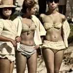 Girls on the beach Brasilia, 1960palette.fm
