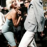 Jayne Mansfield dances with an unidentified man at the famed West Hollywood nightspot The Whisky a Go Go, photo by Julian Wasser, 1964