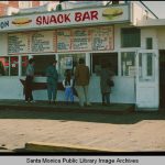 Cocky Moon Snack Bar on the Santa Monica Pier, 1960s.