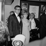 Adam West with Jill St. John who starred as Molly in the first two episodes of Batman.