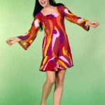 Angela Cartwright mini dress