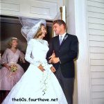 David Nelson and June Blair on their wedding day (1961)