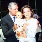 Cary Grant and Dyan Cannon with their daughter Jennifer in 1966