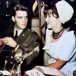 Elvis Presley and Tina Louise at McGuire Air Force Base, March 30, 1960