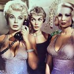 Joi Lansing, Janet Leigh, and Barbara Nichols were photographed for the 1960 comedy Who Was That Lady?