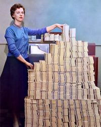 What 5 megabytes of computer data looked like in 1966.