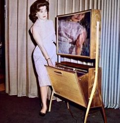 A thin flat TV, 1961