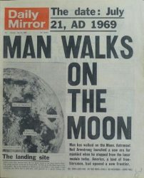 Man walks on the moon