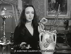 Carolyn Jones in The Addams Family Goes To School, 1964 Carolyn Jones as Morticia in The Addams Family episode entitled The Addams Family Goes To School, originally broadcast by ABC on September 18th, 1964.