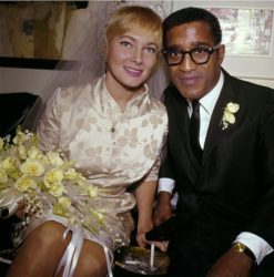 May Britt and Sammy Davis Jr. on their wedding day, November 13, 1960.