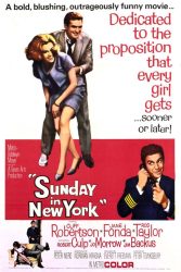 Sunday In New York starring Cliff Robertson, Jane Fonda and Rod Taylor. 1963