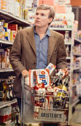 Andy Warhol shopping at at Gristede’s supermarket in New York City, 1964.