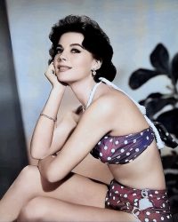 Natalie Wood in pin-up bikini photo Natalie Wood 1960.