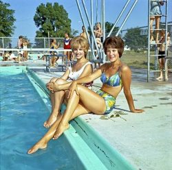 at the pool