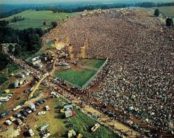 Woodstock music festival in Bethel, NY. (1969)