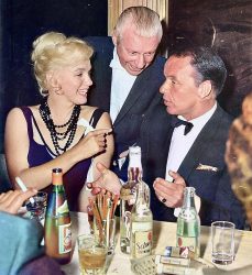 Marilyn Monroe and Frank Sinatra at the Cal-Neva Lodge resort in 1960.